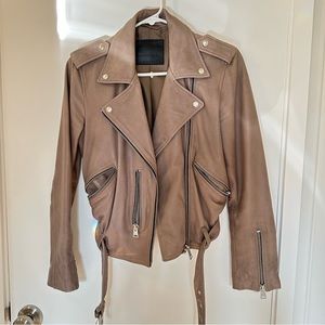 AllSaints leather Balfern jacket